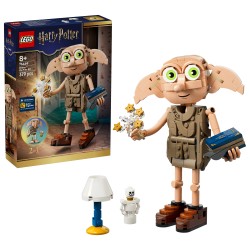 LEGO Harry Potter 76469 2in1 Dobby l'Elfo Libero, Gioco Trasformabile in Kreacher, Decorazione Cameretta, Regalo Bambini 8+