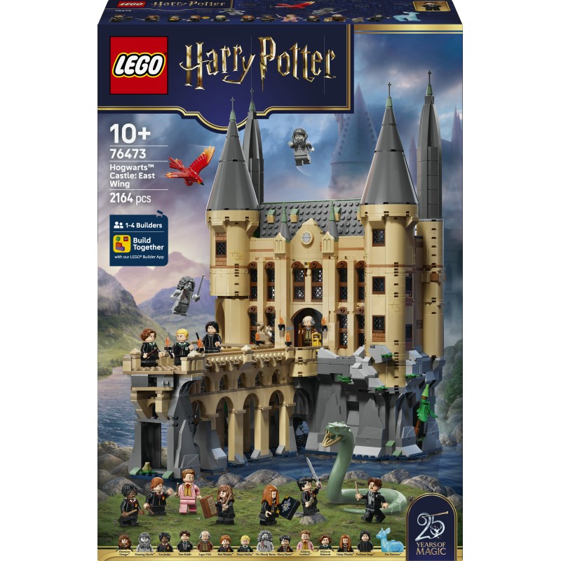 LEGO Harry Potter 76473 Castello di Hogwarts: Ala Est, Giocattolo con 13 Minifigure e Patronus da Collezione, Regalo da 10+