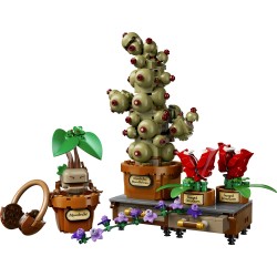LEGO Harry Potter 76474 Piante di Erbologia di Hogwarts, Giocattolo Interattivo con Piante Finte e Fiori in Vaso, Regalo 12+