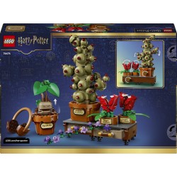 LEGO Harry Potter 76474 Piante di Erbologia di Hogwarts, Giocattolo Interattivo con Piante Finte e Fiori in Vaso, Regalo 12+