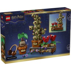 LEGO Harry Potter 76474 Piante di Erbologia di Hogwarts, Giocattolo Interattivo con Piante Finte e Fiori in Vaso, Regalo 12+