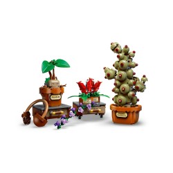 LEGO Harry Potter 76474 Piante di Erbologia di Hogwarts, Giocattolo Interattivo con Piante Finte e Fiori in Vaso, Regalo 12+
