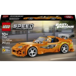 LEGO Speed Champions 77260 The Fast and The Furious Toyota Supra MK4, Macchina Giocattolo con Minifigure, Regalo STEM da 10+