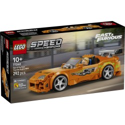 LEGO Speed Champions 77260 The Fast and The Furious Toyota Supra MK4, Macchina Giocattolo con Minifigure, Regalo STEM da 10+