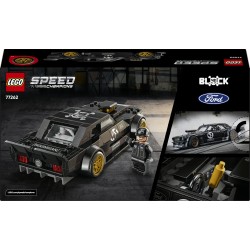 LEGO Speed Champions 77262 Ford Mustang ‘65 Hoonicorn V1 di Ken Block, Macchina Giocattolo con Minifigure, Regalo Bambini 9+