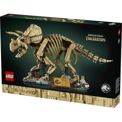 LEGO Jurassic World 77985 Fossili di Dinosauro: Triceratopo, Kit Modellismo per Adulti con Minifigure, Idea Regalo per Fan