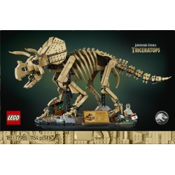 LEGO Jurassic World 77985 Fossili di Dinosauro: Triceratopo, Kit Modellismo per Adulti con Minifigure, Idea Regalo per Fan