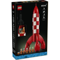 LEGO Ideas 21367 Razzo Lunare di Tintin, Kit Modellismo per Adulti, 5 Minifigure, Cane, Decorazioni Fai da Te, Regalo per Fan