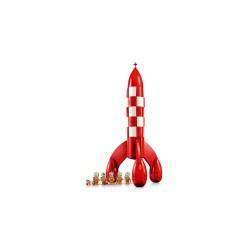 LEGO Ideas 21367 Razzo Lunare di Tintin, Kit Modellismo per Adulti, 5 Minifigure, Cane, Decorazioni Fai da Te, Regalo per Fan