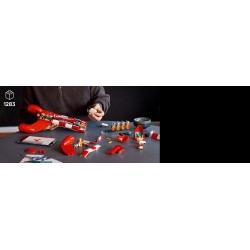 LEGO Ideas 21367 Razzo Lunare di Tintin, Kit Modellismo per Adulti, 5 Minifigure, Cane, Decorazioni Fai da Te, Regalo per Fan