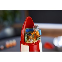 LEGO Ideas 21367 Razzo Lunare di Tintin, Kit Modellismo per Adulti, 5 Minifigure, Cane, Decorazioni Fai da Te, Regalo per Fan