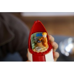 LEGO Ideas 21367 Razzo Lunare di Tintin, Kit Modellismo per Adulti, 5 Minifigure, Cane, Decorazioni Fai da Te, Regalo per Fan