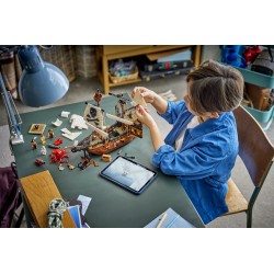 LEGO Creator 3in1 31387 Iconica Nave da Pirata, Giocattolo Trasformabile in Castello o in 2 Barche Gemelle, Regalo Bambini 9+
