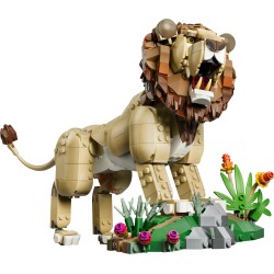 LEGO Creator 31386 3in1 Animali Selvatici: Leone Maestoso Giocattolo, Trasformabile in Leonessa o in 2 Cuccioli, Regalo da 9+