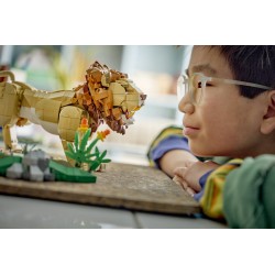 LEGO Creator 31386 3in1 Animali Selvatici: Leone Maestoso Giocattolo, Trasformabile in Leonessa o in 2 Cuccioli, Regalo da 9+