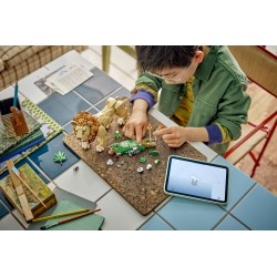 LEGO Creator 31386 3in1 Animali Selvatici: Leone Maestoso Giocattolo, Trasformabile in Leonessa o in 2 Cuccioli, Regalo da 9+