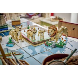 LEGO Creator 31386 3in1 Animali Selvatici: Leone Maestoso Giocattolo, Trasformabile in Leonessa o in 2 Cuccioli, Regalo da 9+
