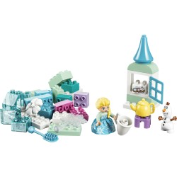 LEGO DUPLO Disney 10462 Scatola Creativa di Frozen con Elsa e Olaf, Giochi Didattici per la Motricità Fine, Regalo Bambini 2+