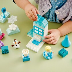 LEGO DUPLO Disney 10462 Scatola Creativa di Frozen con Elsa e Olaf, Giochi Didattici per la Motricità Fine, Regalo Bambini 2+