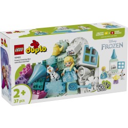 LEGO DUPLO Disney 10462 Scatola Creativa di Frozen con Elsa e Olaf, Giochi Didattici per la Motricità Fine, Regalo Bambini 2+