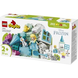 LEGO DUPLO Disney 10462 Scatola Creativa di Frozen con Elsa e Olaf, Giochi Didattici per la Motricità Fine, Regalo Bambini 2+