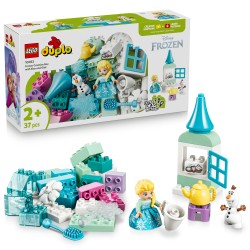 LEGO DUPLO Disney 10462 Scatola Creativa di Frozen con Elsa e Olaf, Giochi Didattici per la Motricità Fine, Regalo Bambini 2+