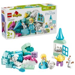 LEGO DUPLO Disney 10462 Scatola Creativa di Frozen con Elsa e Olaf, Giochi Didattici per la Motricità Fine, Regalo Bambini 2+