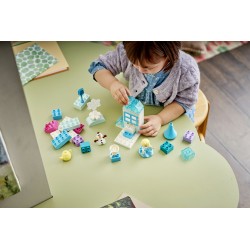 LEGO DUPLO Disney 10462 Scatola Creativa di Frozen con Elsa e Olaf, Giochi Didattici per la Motricità Fine, Regalo Bambini 2+