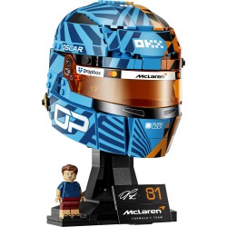 LEGO Editions 43017 Casco di Oscar Piastri McLaren Mastercard F1 Team, Gadget F1 con Minifigure da Collezione, Regalo da 14+