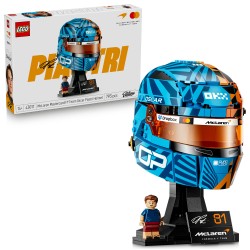 LEGO Editions 43017 Casco di Oscar Piastri McLaren Mastercard F1 Team, Gadget F1 con Minifigure da Collezione, Regalo da 14+