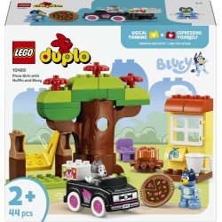 LEGO DUPLO Bluey 10469 Pizzaiole con Muffin e Bluey, Giochi Didattici per la Motricità Fine con Auto e Personaggi, Regalo 2+