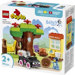 LEGO DUPLO Bluey 10469 Pizzaiole con Muffin e Bluey, Giochi Didattici per la Motricità Fine con Auto e Personaggi, Regalo 2+
