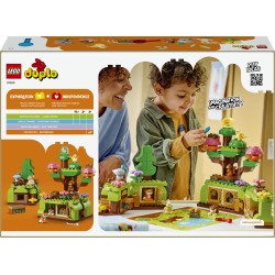 LEGO DUPLO 10480 Foresta Esplorativa con Animali Selvatici, Giochi Didattici con Animali, Alberi, Tappeto da Gioco, Regalo 3+
