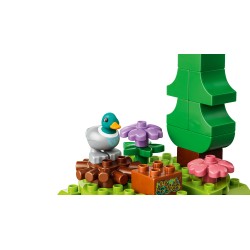 LEGO DUPLO 10480 Foresta Esplorativa con Animali Selvatici, Giochi Didattici con Animali, Alberi, Tappeto da Gioco, Regalo 3+