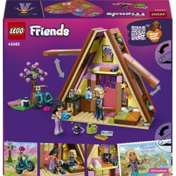 LEGO Friends 42682 Cabina Glamping nella Natura, Casa Giocattolo con 2 Mini Bamboline, Gatto e Accessori, Regalo Bambini 6+