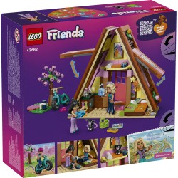 LEGO Friends 42682 Cabina Glamping nella Natura, Casa Giocattolo con 2 Mini Bamboline, Gatto e Accessori, Regalo Bambini 6+