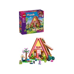 LEGO Friends 42682 Cabina Glamping nella Natura, Casa Giocattolo con 2 Mini Bamboline, Gatto e Accessori, Regalo Bambini 6+