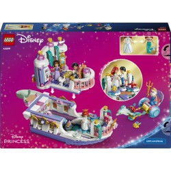 LEGO | Disney Princess 43299 La Barca Nuziale di Ariel, Giocattolo da La Sirenetta con 7 Minifigure, Regalo per Bambine 6+