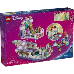LEGO | Disney Princess 43299 La Barca Nuziale di Ariel, Giocattolo da La Sirenetta con 7 Minifigure, Regalo per Bambine 6+