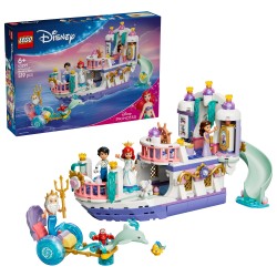 LEGO | Disney Princess 43299 La Barca Nuziale di Ariel, Giocattolo da La Sirenetta con 7 Minifigure, Regalo per Bambine 6+
