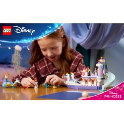 LEGO | Disney Princess 43299 La Barca Nuziale di Ariel, Giocattolo da La Sirenetta con 7 Minifigure, Regalo per Bambine 6+
