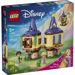 LEGO | Disney Princess 43294 La Mini-Torre di Rapunzel, Gioco con 2 Mini Bamboline, Pascal, Accessori e Serratura, Regalo 5+