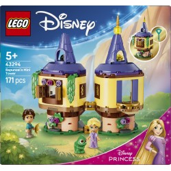 LEGO | Disney Princess 43294 La Mini-Torre di Rapunzel, Gioco con 2 Mini Bamboline, Pascal, Accessori e Serratura, Regalo 5+