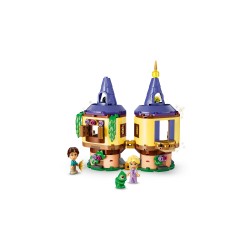 LEGO | Disney Princess 43294 La Mini-Torre di Rapunzel, Gioco con 2 Mini Bamboline, Pascal, Accessori e Serratura, Regalo 5+