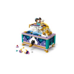 LEGO | Disney Princess 43295 Box Gioielli di Jasmine, Giocattolo di Aladdin, 2 Mini Bamboline, 2 Anelli e Lampada, Regalo 6+