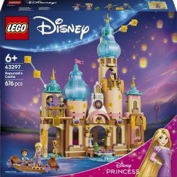 LEGO | Disney Princess 43297 Il Castello di Rapunzel, Giocattolo con 4 Mini Bamboline e Figura di Pascal, Regalo Bambine 6+