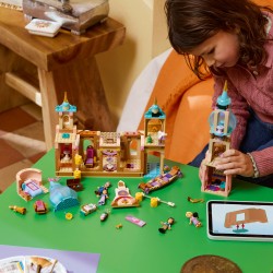 LEGO | Disney Princess 43297 Il Castello di Rapunzel, Giocattolo con 4 Mini Bamboline e Figura di Pascal, Regalo Bambine 6+