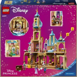 LEGO | Disney Princess 43297 Il Castello di Rapunzel, Giocattolo con 4 Mini Bamboline e Figura di Pascal, Regalo Bambine 6+
