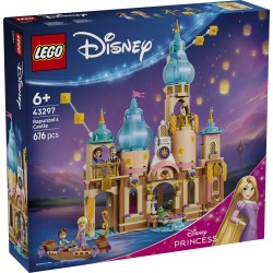 LEGO | Disney Princess 43297 Il Castello di Rapunzel, Giocattolo con 4 Mini Bamboline e Figura di Pascal, Regalo Bambine 6+