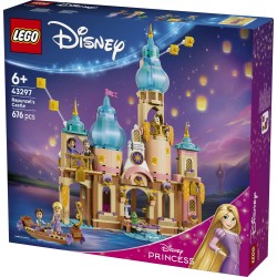 LEGO | Disney Princess 43297 Il Castello di Rapunzel, Giocattolo con 4 Mini Bamboline e Figura di Pascal, Regalo Bambine 6+